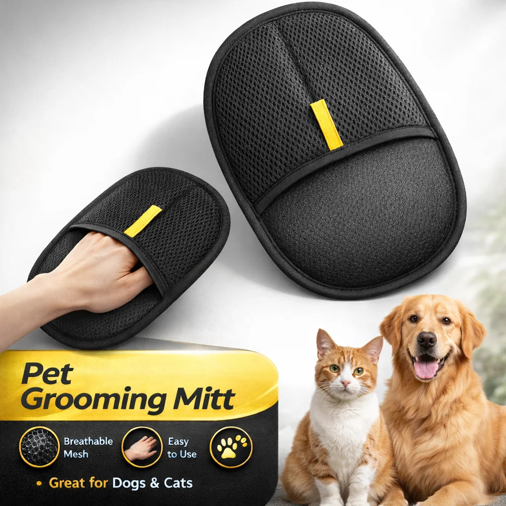 Pet Fur Remover Glove, Anti-Static Reusable Hair Removal Brush for Sofa, Carpet, Clothes, Household Cleaning