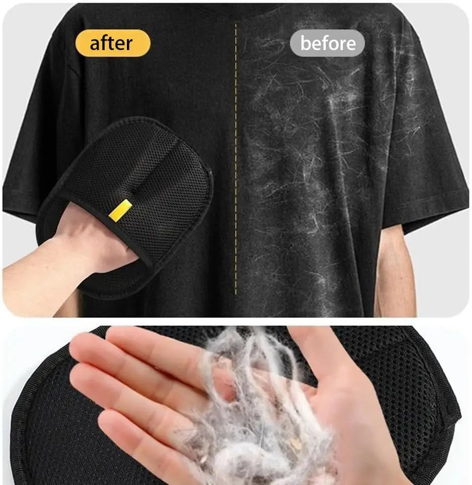 Pet Fur Remover Glove, Anti-Static Reusable Hair Removal Brush for Sofa, Carpet, Clothes, Household Cleaning