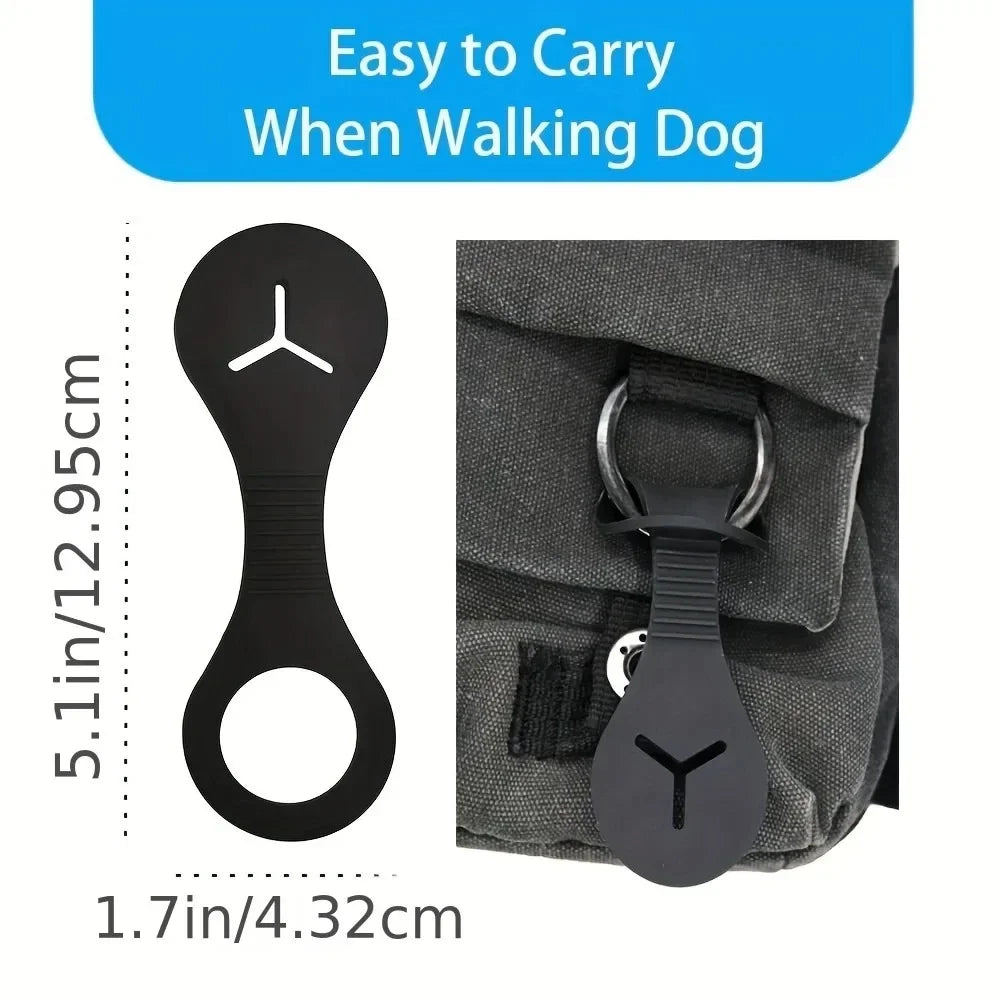 Silicone Dog Poop Bag Holder Leash Clip Pet Poop Bag Dispenser Hands-free Clip Dog Products Outdoor Travel Pet Waste Bag Holder
